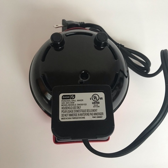 Nwt - Dash, Red Mini Maker Grill. 4” Cooking Surface, Non-Stick, 350 Watts. - Picture 5 of 12